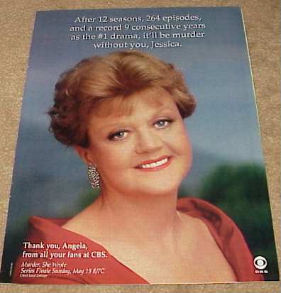 After 12 seasons, 264 episodes, and a record 9 consecutive years as the number 1 drama, it'll be murder without you, Jessica.